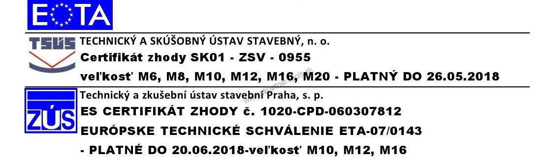 Kotva prievlačná  Ø8 oceľová