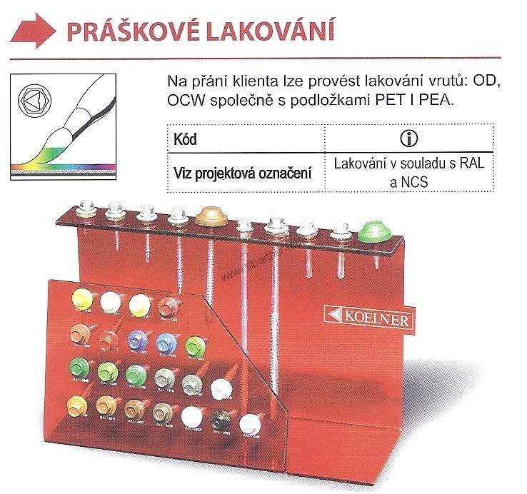 Skrutka samovrtná FARMER Ø4,8x35mm s EPDM v RAL