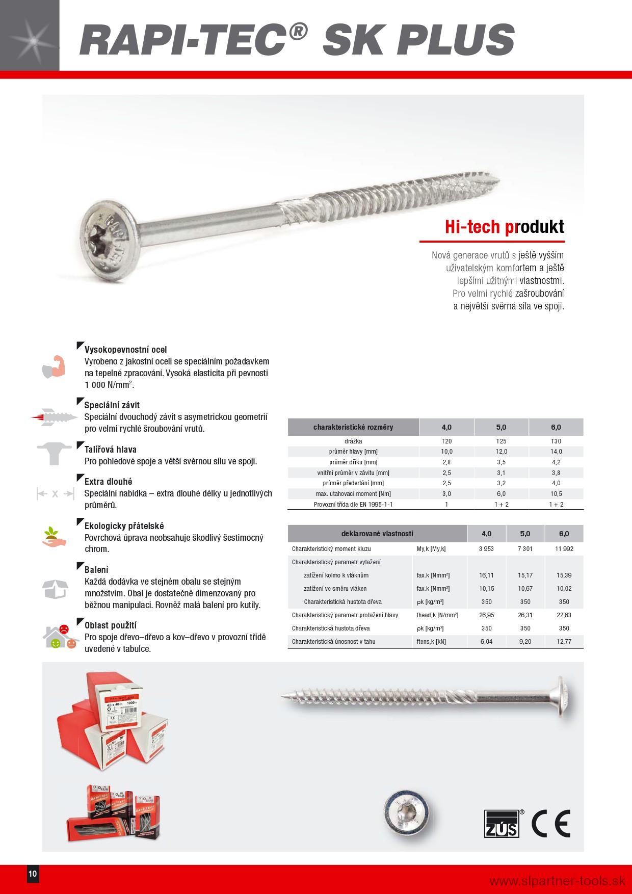 Konštrukčná skrutka Ø 5mm TANIEROVÁ HLAVA (bal. 250ks)