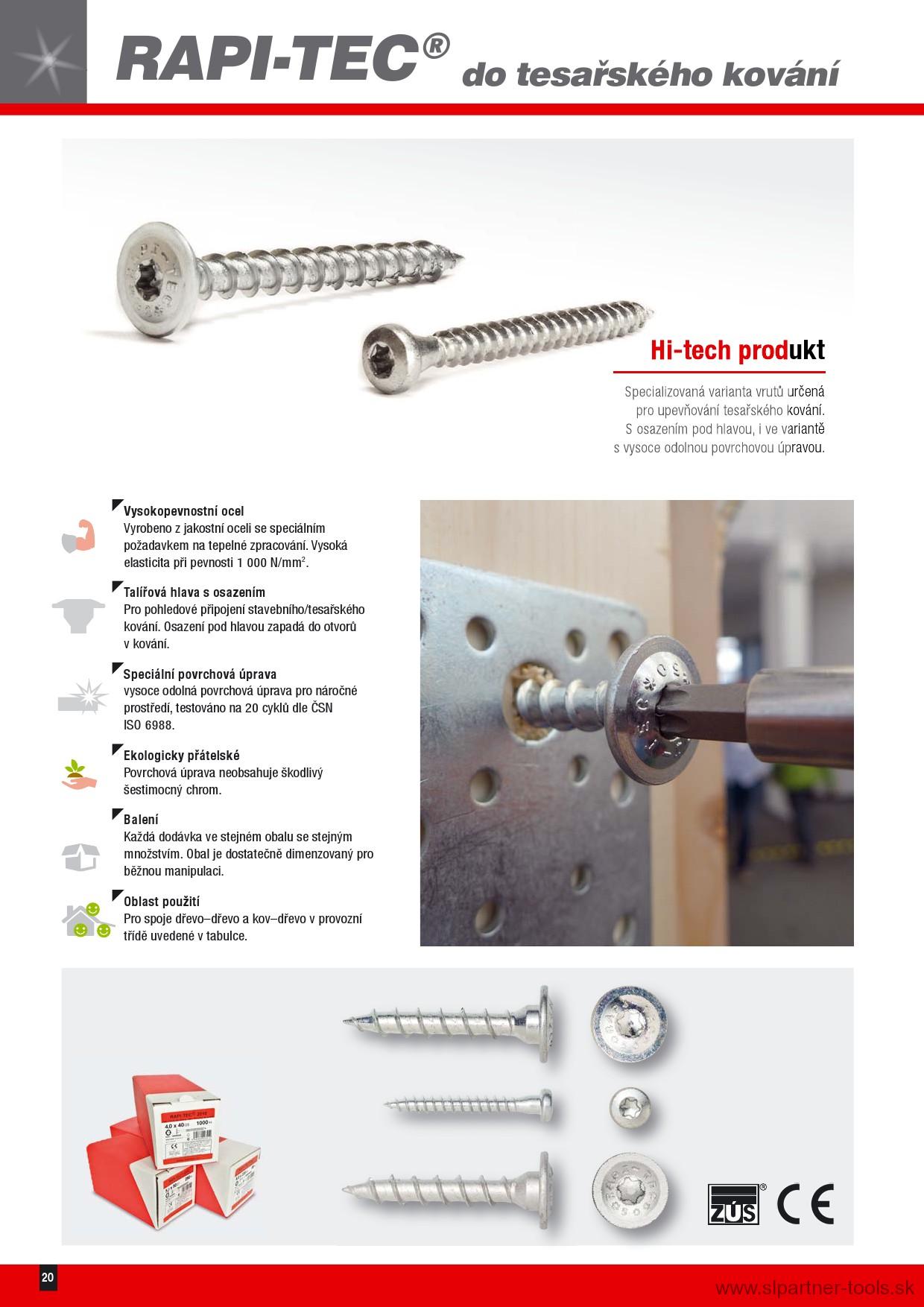 Skrutka Ø 8mm do tesárskeho kovania (bal. 50ks)