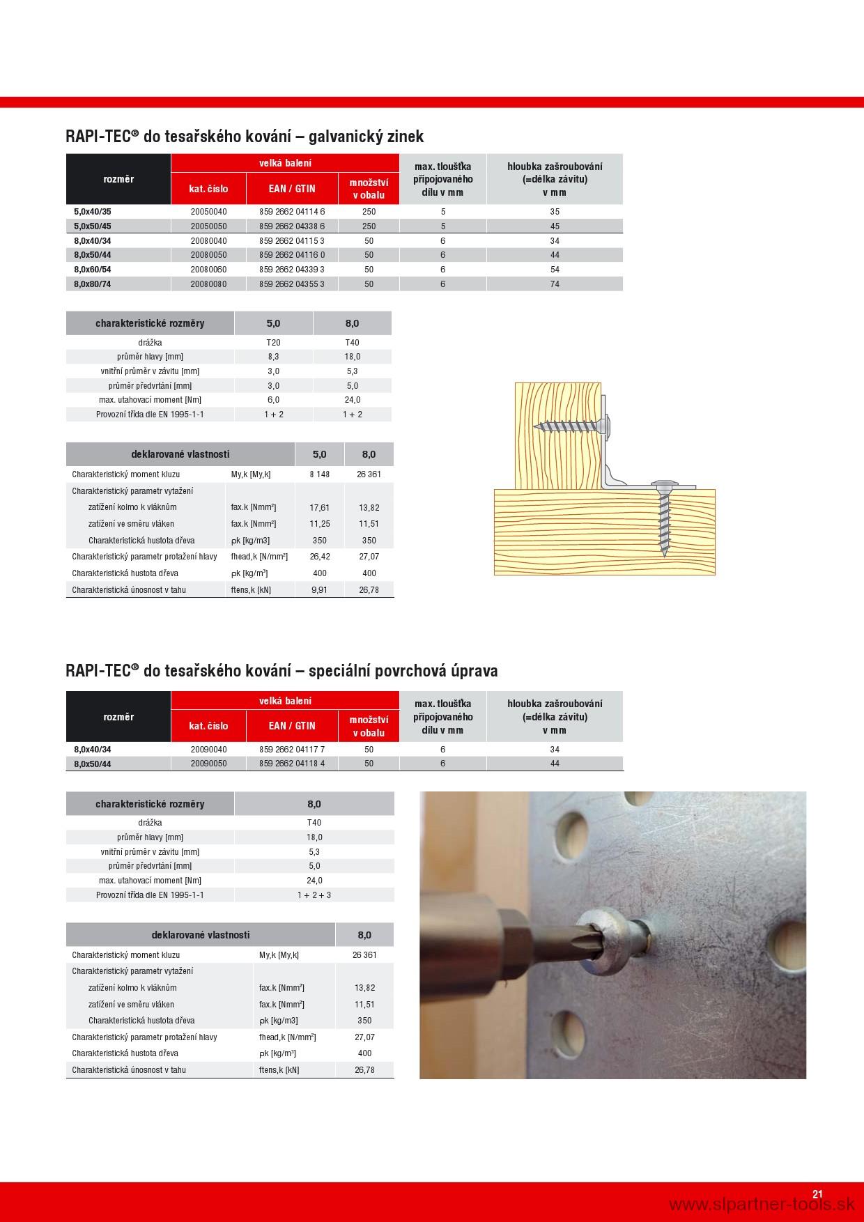 Skrutka Ø 8mm do tesárskeho kovania (bal. 50ks)