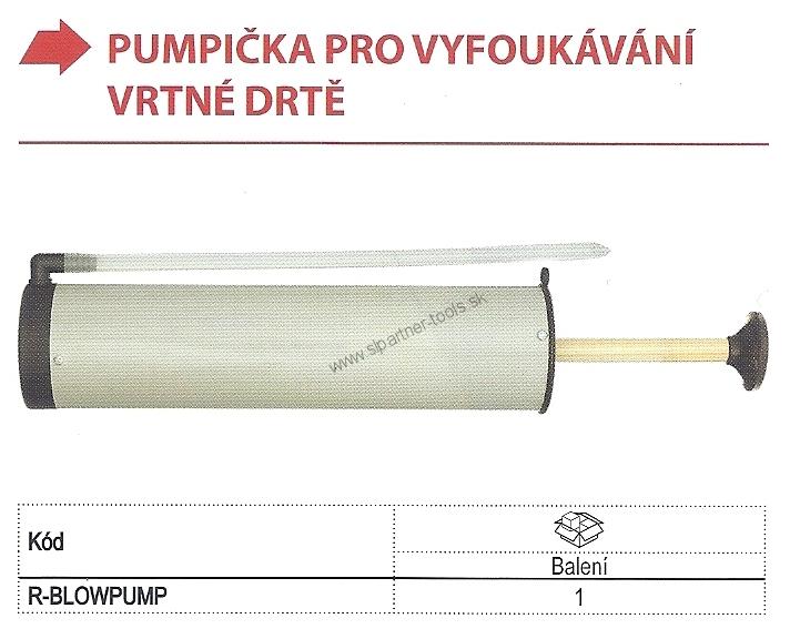 Pumpička pre vyfukovanie dier