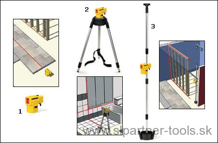 Samonivelačný krížový laser LAX50G
